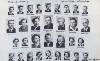 1952. évben ballagott B osztály