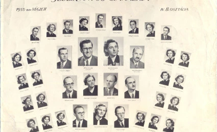 1953. évben ballagott B osztály