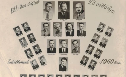 1955. évben ballagott B osztály