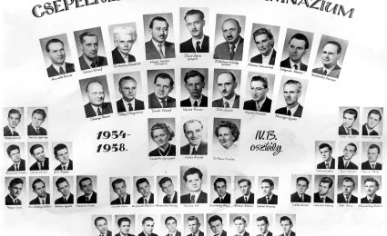 1958. évben ballagott B osztály