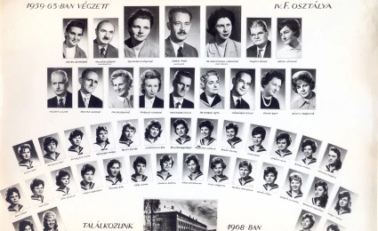 1963. évben ballagott F osztály