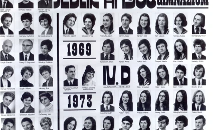 1973. évben ballagott D osztály