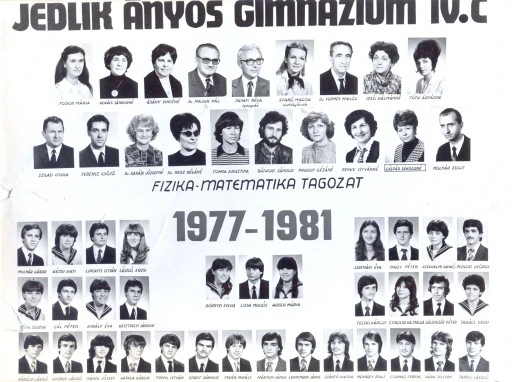 1981. évben ballagott C osztály